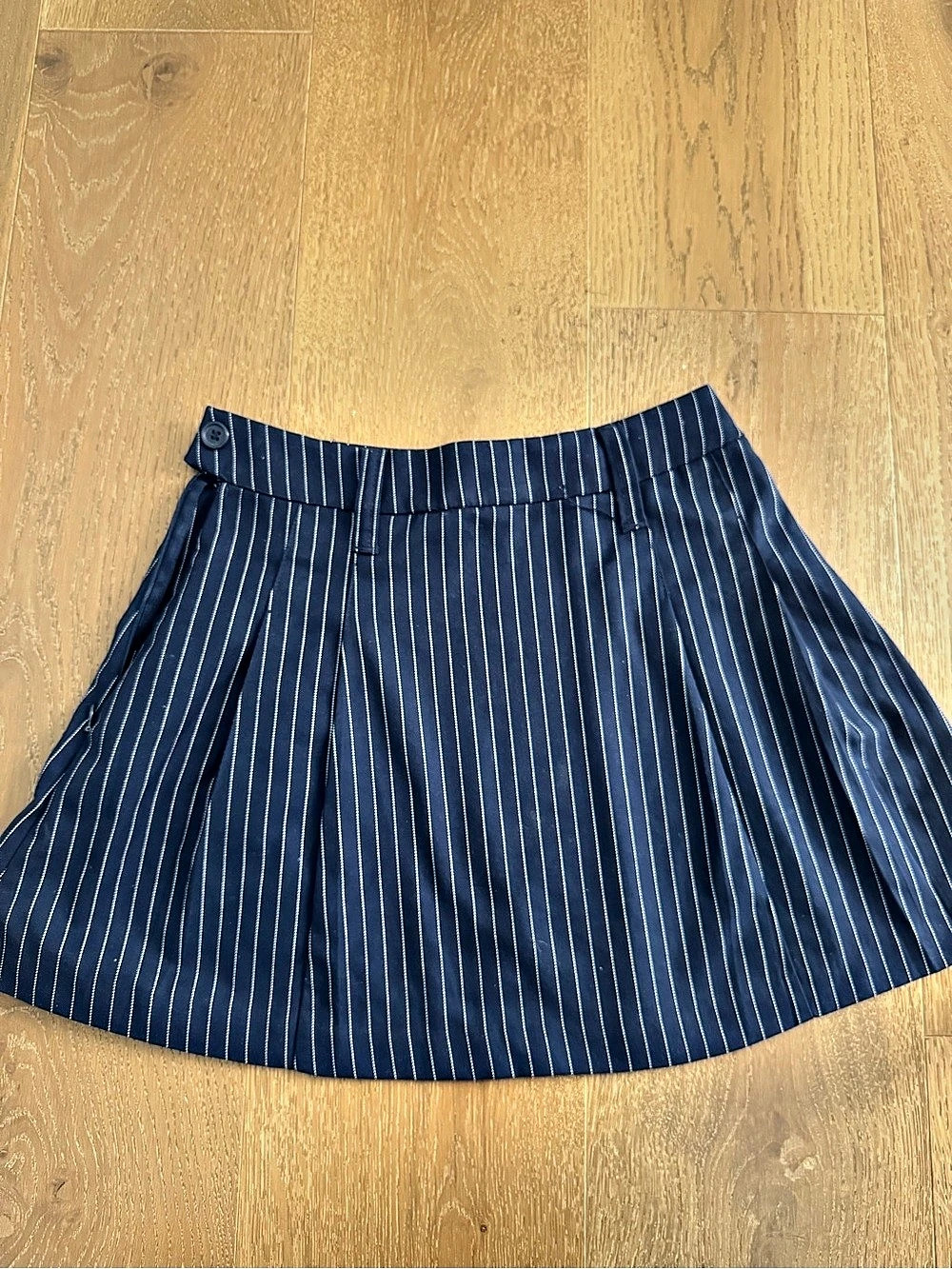 H&M Striped Mini Skirt in Blue & White Size XS Like New